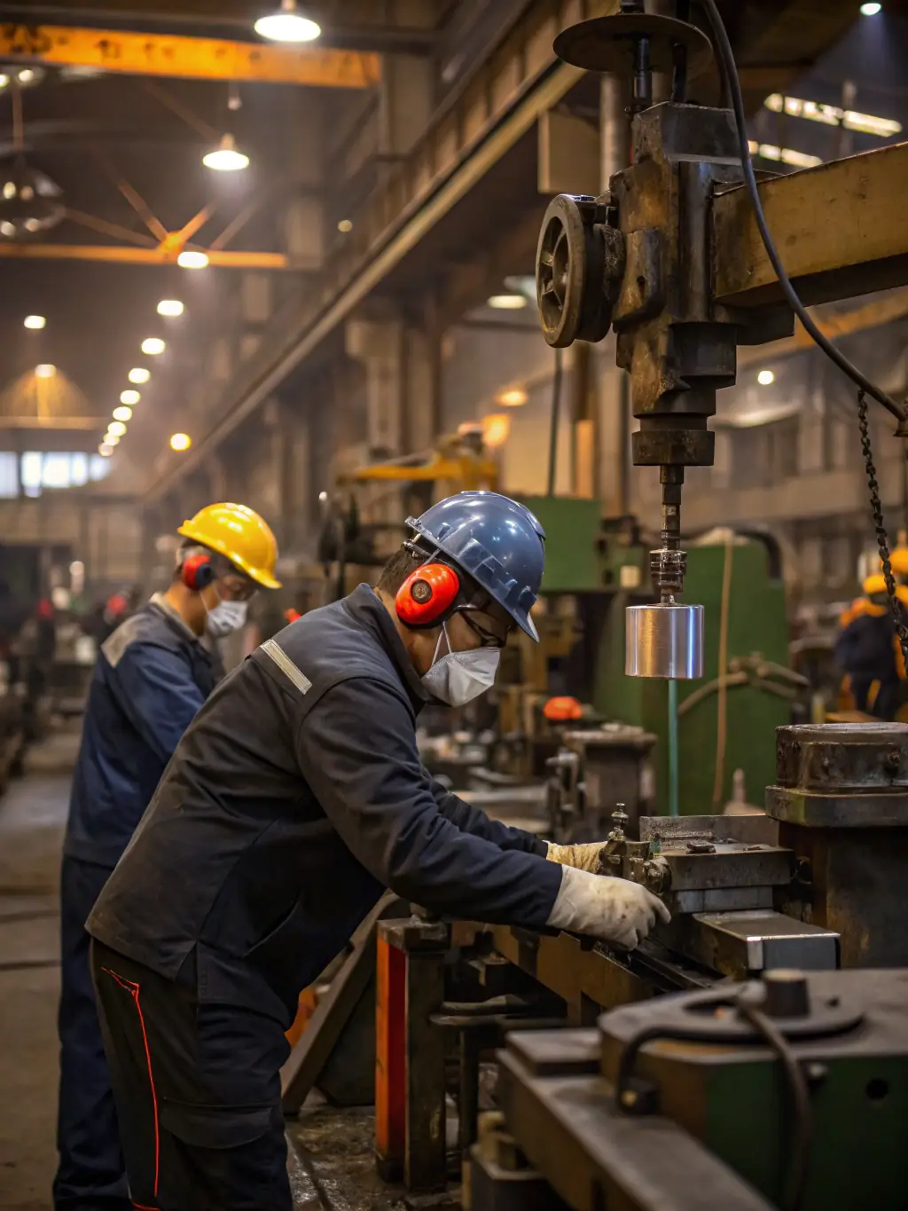 A picture of a finished heavy metal fabrication project, such as a large industrial component, showcasing the company's capabilities in handling large-scale projects.